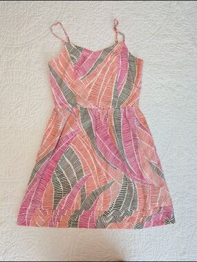 GAP Pink, Coral & Cream Striped Women's Sundress